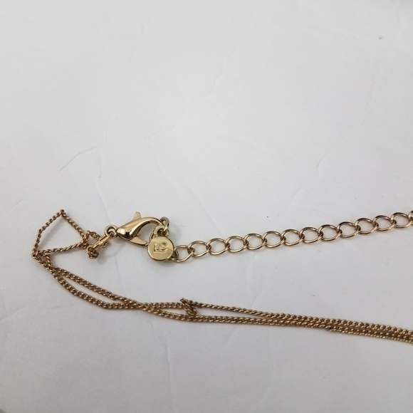 LC Lauren Conrad Necklace Chain Long Tassel Gold T - Picture 6 of 7